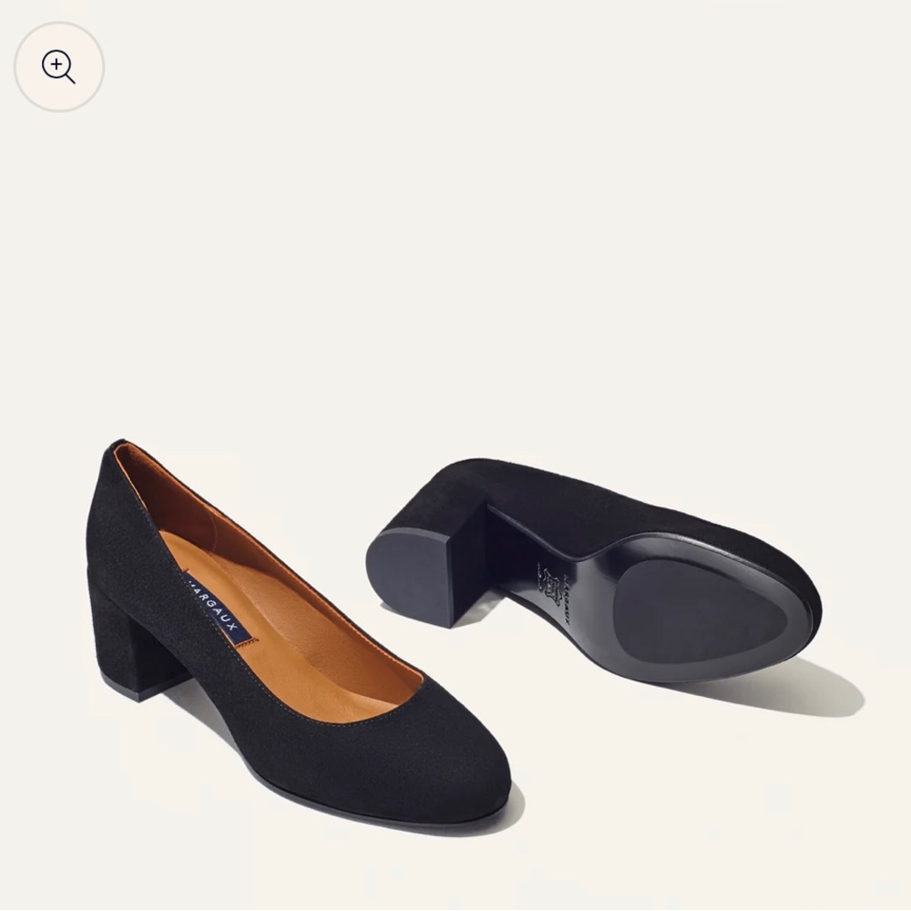 Margaux The Heel in Black Suede - Picture 2 of 6